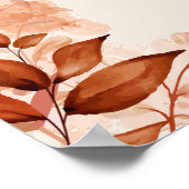 Poster Panneau de bienvenue de mariage floral rustique d' (Coin)