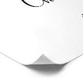 Poster Panneau de bienvenue de mariage floral violet pour (Coin)