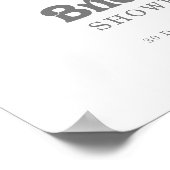 Poster Panneau de bienvenue de mariage formel simple mini (Coin)