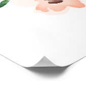 Poster Panneau de bienvenue de mariage grand format avec (Coin)