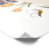 Poster Panneau de bienvenue de mariage Jardin de fleurs p (Coin)