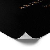 Poster Panneau de bienvenue de mariage minimal classique (Coin)
