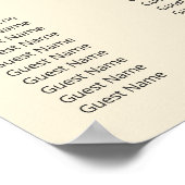 Poster Panneau de bienvenue de mariage minimal moderne (Coin)