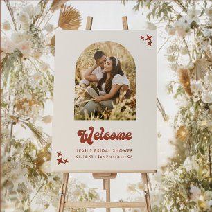 Poster Panneau de bienvenue de mariage moderne et économi