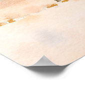 Poster panneau de bienvenue de mariage moderne sur la pla (Coin)