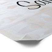 Poster Panneau de bienvenue de mariage White Reflections (Coin)