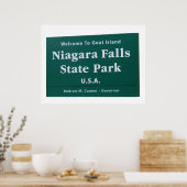 Poster Panneau de bienvenue de Niagara Falls (Cuisine)