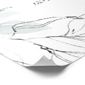 Poster Panneau de bienvenue d'illustration florale botani (Coin)