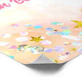 Poster Panneau de bienvenue double anniversaire pailleté  (Coin)