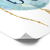 Poster Panneau de bienvenue du baby shower de lecteur (Coin)