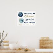 Poster Panneau de bienvenue du baby shower de lecteur (Cuisine)
