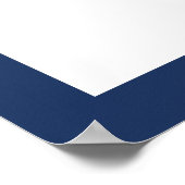 Poster Panneau de bienvenue du Mariage d'Ancres nautiques (Coin)