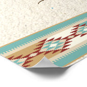 Poster Panneau de bienvenue du mariage de boho du sud-oue (Coin)