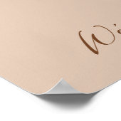 Poster Panneau de bienvenue du mariage de photo d'arche m (Coin)