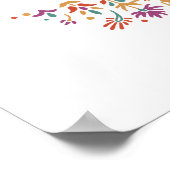 Poster Panneau de bienvenue du mariage indien Eléphant Fl (Coin)