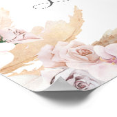 Poster Panneau de bienvenue du mariage Pampas Grass (Coin)