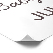 Poster Panneau de bienvenue du petit Baby shower Dumpling (Coin)