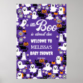 Poster Panneau de bienvenue du petit baby shower Hallowee (Devant)