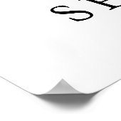 Poster Panneau de bienvenue élégant à l'aquarelle avec ve (Coin)