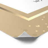 Poster Panneau de bienvenue élégant pour la fête de maria (Coin)