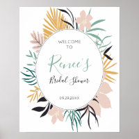 Panneau de bienvenue élégant pour une baby shower