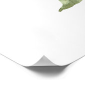 Poster Panneau de Bienvenue en Aquarelle de Citron pour u (Coin)