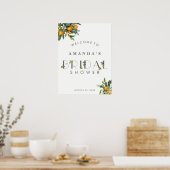 Poster Panneau de bienvenue Fête des mariées Citrus (Cuisine)