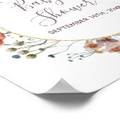 Poster Panneau de bienvenue Fleurs sauvages automnales Aq (Coin)