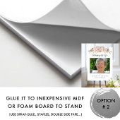 Poster Panneau de bienvenue funéraire à fleurs rose blush