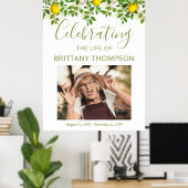 Poster Panneau de bienvenue funéraire | La vie donne des (Bureau à domicile)