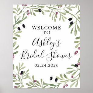 Poster Panneau de bienvenue italien toscan grec