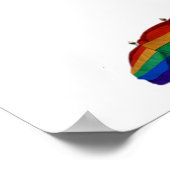 Poster Panneau de bienvenue Mariage Arc-en-ciel Fierté Ga (Coin)