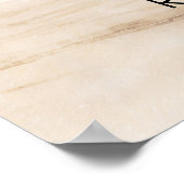 Poster panneau de bienvenue mariage de plage palmiers tro (Coin)