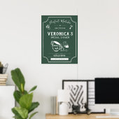 Poster Panneau de Bienvenue Mariage Thème Matcha Parfait (Bureau à domicile)
