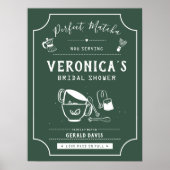 Poster Panneau de Bienvenue Mariage Thème Matcha Parfait (Devant)
