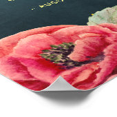 Poster Panneau de bienvenue marine vintage rose chic (Coin)