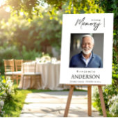 Poster Panneau de bienvenue mémorial funéraire Foto Elega