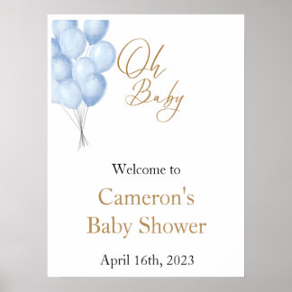 Poster Panneau de bienvenue Oh Bébé