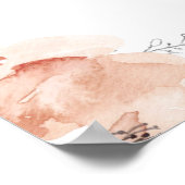 Poster Panneau de bienvenue Orange dustyle bleu mariage f (Coin)