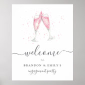 Poster Panneau de bienvenue personnalisé pour événement d (Devant)