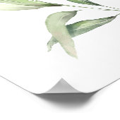 Poster Panneau de bienvenue photo de Baby Shower avec feu (Coin)