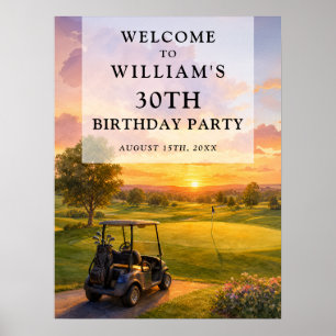 Poster Panneau de bienvenue pour anniversaire adulte bugg
