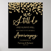 Poster Panneau de bienvenue pour anniversaire de mariage  (Devant)