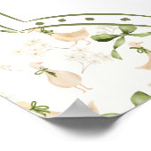 Poster Panneau de bienvenue pour baby shower avec comptin (Coin)