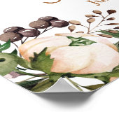 Poster Panneau de bienvenue pour Baby Shower Boho Nursery (Coin)