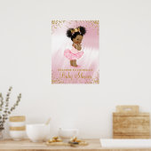 Poster Panneau de bienvenue pour Baby Shower de Princesse (Cuisine)