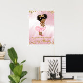 Poster Panneau de bienvenue pour Baby Shower de Princesse (Bureau à domicile)