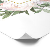 Poster Panneau de bienvenue pour Baby Shower Eucalyptus e (Coin)