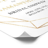 Poster Panneau de bienvenue pour Baby Shower eucalyptus v (Coin)