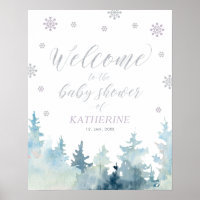 Panneau de bienvenue pour Baby Shower Fille au Pay